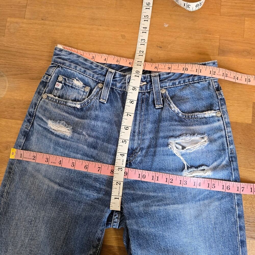 🔴 3/$30 AG 24×27 The Phoebe Vintage High-Waisted Tapered Jean — 15Y Anchorage - Picture 11 of 12